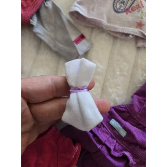 American Girl Clothes Pleasant Co Mixed Lot Pink Hoodie T Shirts Skirt Hair Bow - Picture 11 of 13